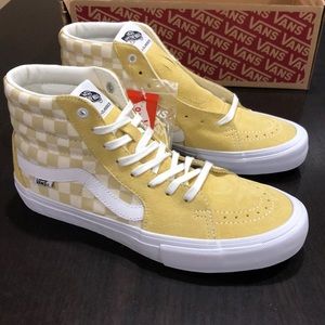 Vans Sk8-Hi Pro Checkerboard Pale Banana